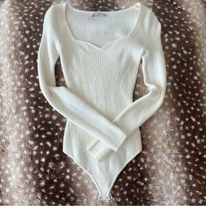 Abercrombie Ribbed Knit Bodysuit